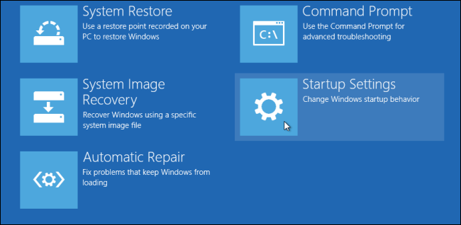 Cum sa accesati “Windows 10 Advanced Startup Options Menu”