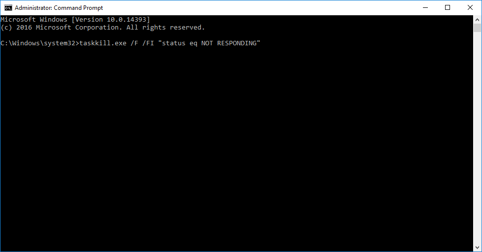 Not Responding