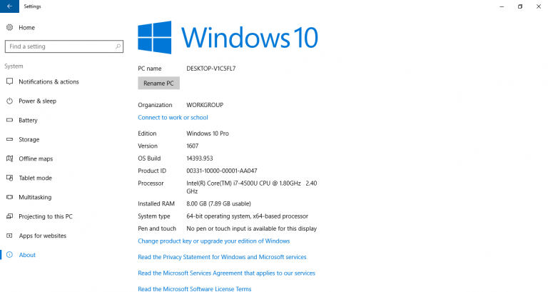 Cum sa schimbi numele PC-ului in Windows 10