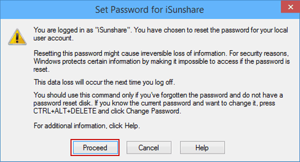 Set password
