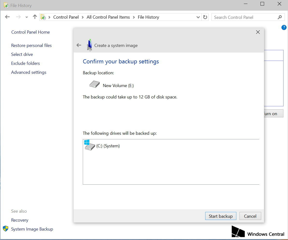 Cum sa faceti un backup complet pe Windows 10 sau 8.1