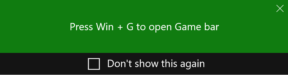 Win + G