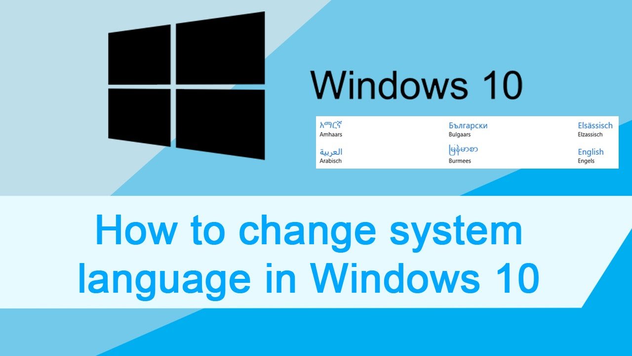 setarile de limba in Windows 10