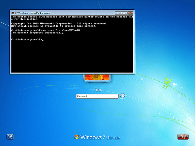 Ghid complet de resetare a parolei in Windows 7