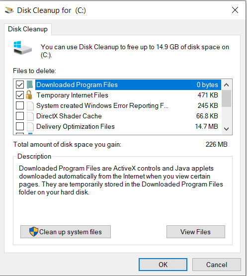 Disk Cleanup