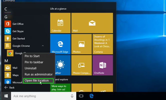 Comenzi rapide de la tastatură în Windows