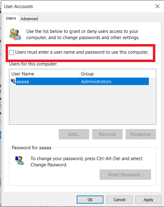 Cum elimini parola de logare in Windows 10?