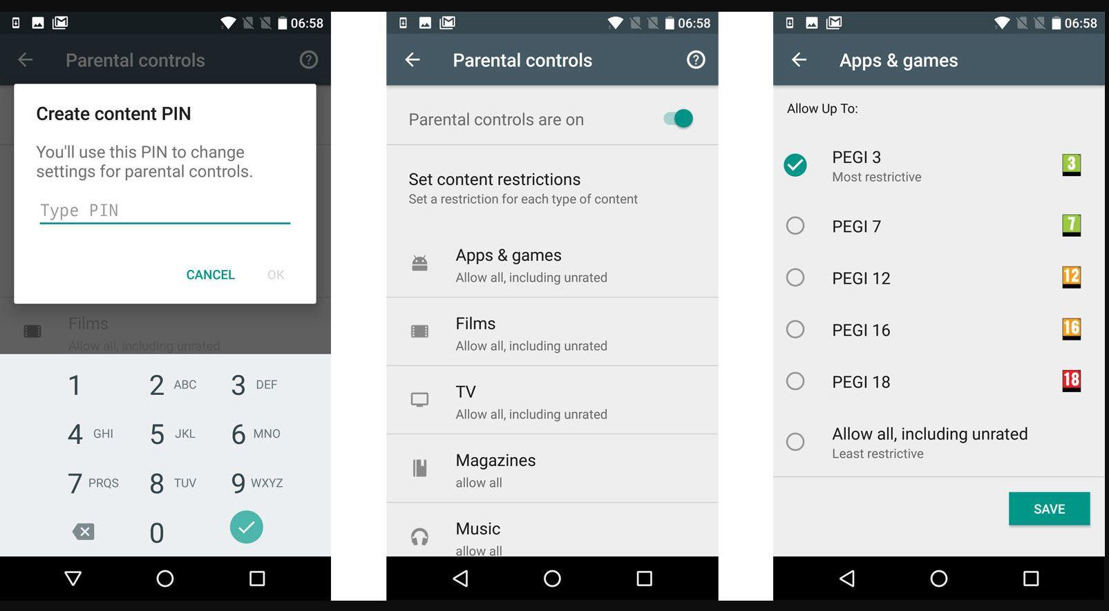 Control Parental Android