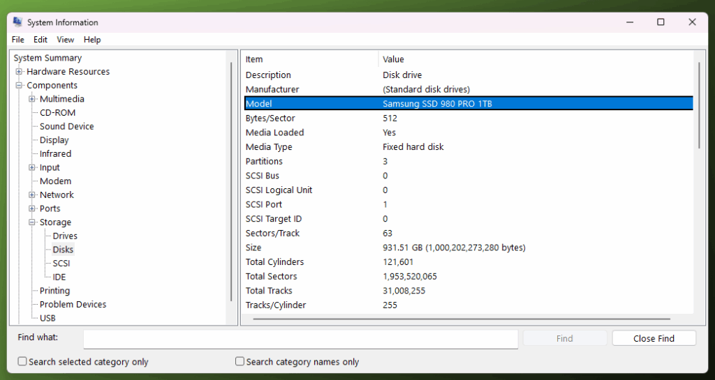 Cum afli ce tip de hdd sau ssd ai in laptop? Raspunsul tau este aici! 1.Utilitar Informatii de sistem in Windows 10 si Windows 11