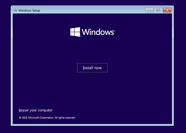Începe instalarea Windows-ului