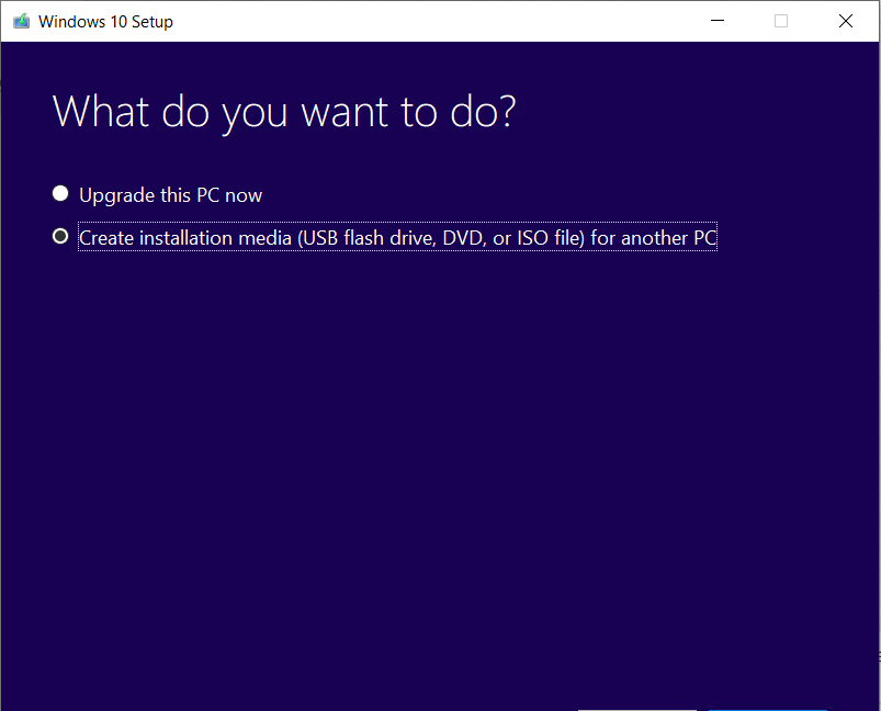 Create installation media