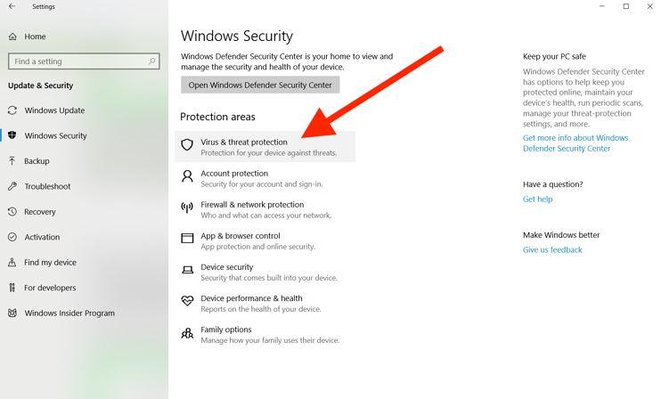 Dezactivati Windows Defender utilizând Centrul de securitate
