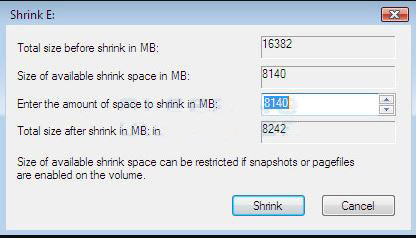 Metode de a redimensiona o partitie NTFS in Windows