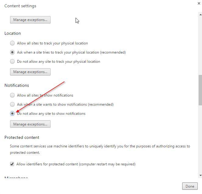 Cum scapam de notificarile din Chrome