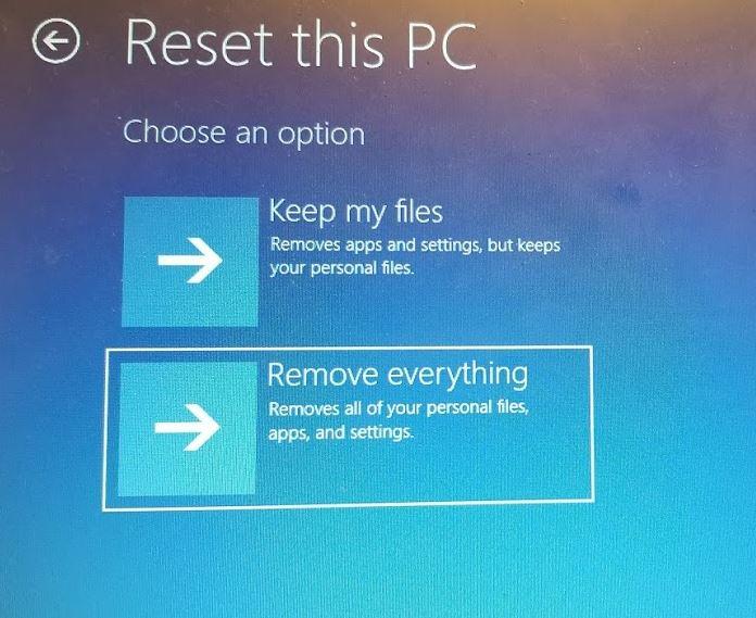 Cum sa reveniti la setarile din fabrica pe Windows 10 fara a cunoaste parola
