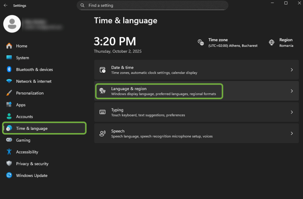 Cum activezi diacriticele pe Windows 11