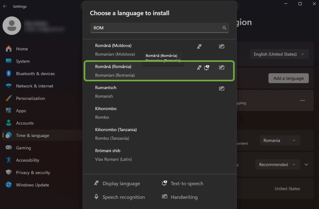 Cum activezi diacriticele pe Windows 11_2