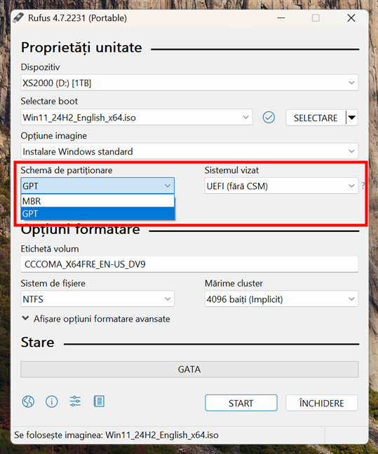 Cum să ocoliți cerințele minime de instalare Windows 11_rufus2
