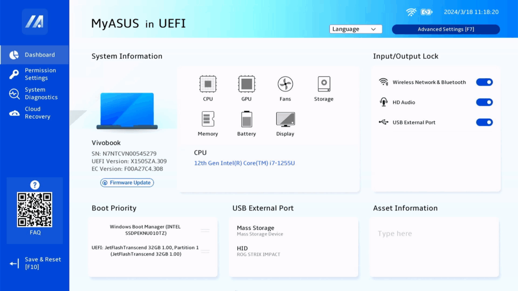 Cum intri în BIOS pe laptop Asus