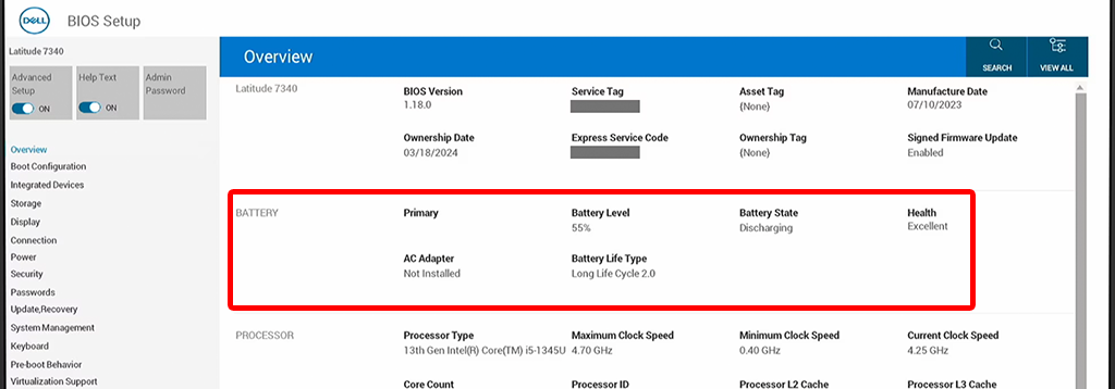 Cum verifici bateria laptopului direct din BIOS/UEFI