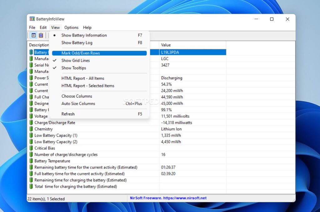 Program verificare baterie laptop - cum afli starea bateriei pe Windows si MacOS