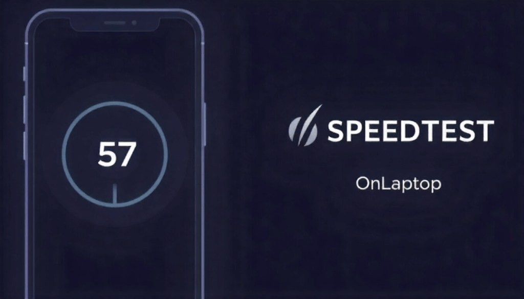 test viteza internet onlaptop