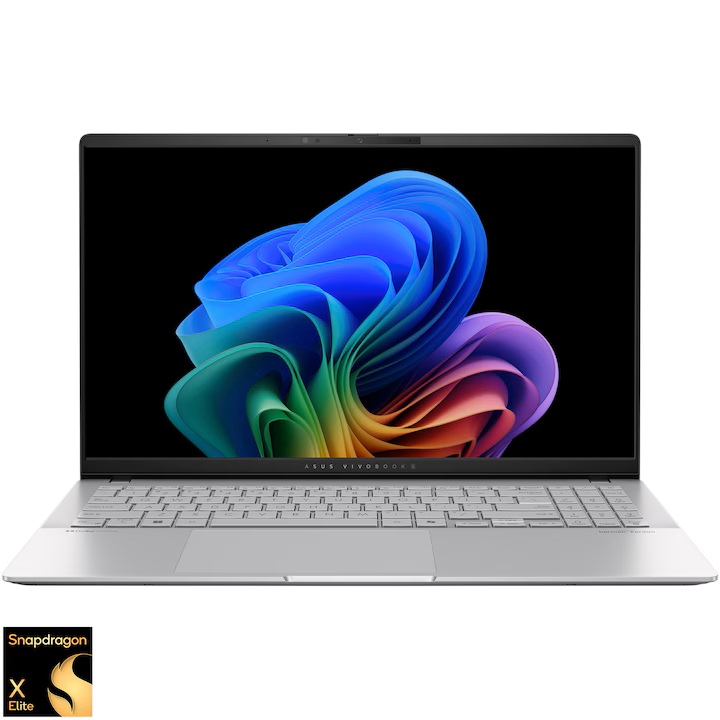Laptop Asus Vivobook S 15 Oled S5507qa Cu Qualcomm Snapdragon X Elite X1e-78-100 Pana La 3.4ghz 15.6'' 3k Oled 32gb Lpddr5x Rf