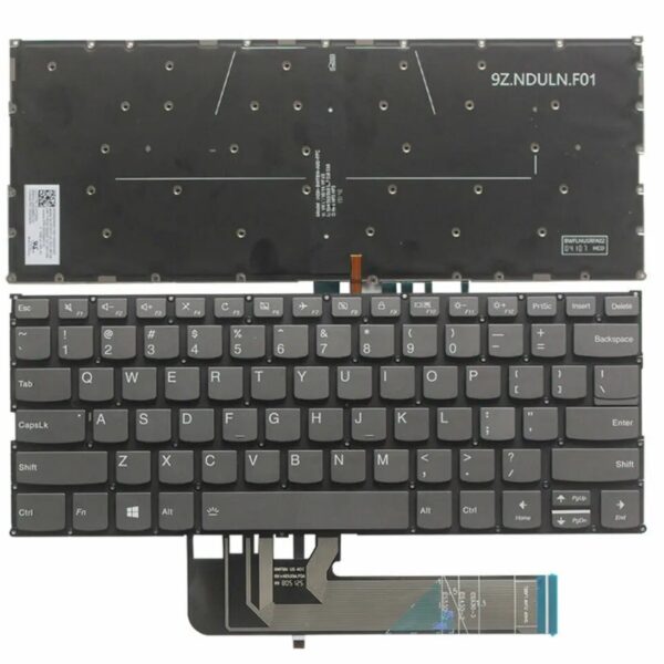 Tastatura Laptop S530-13IWL Lenovo gri fara rama cu iluminare
