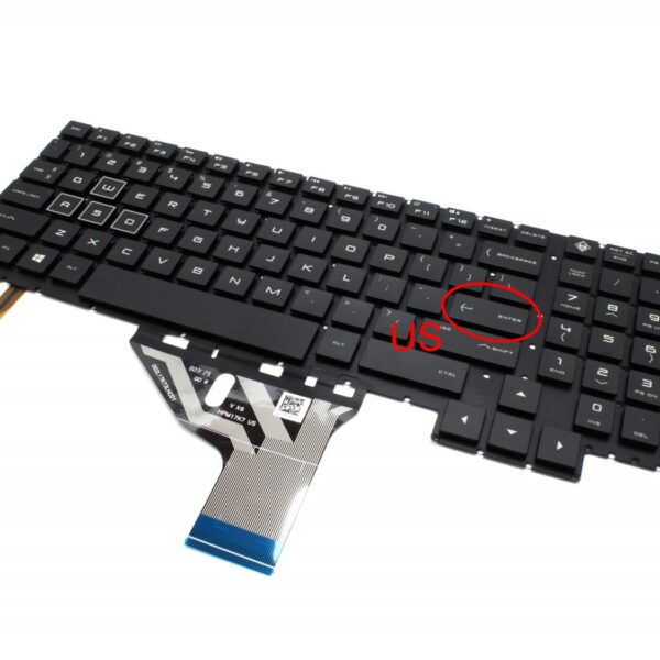 Tastatura Laptop Omen 17-an030ca HP HPM17K83USJ920 neagra layout US cu iluminare