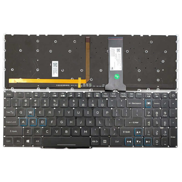 Tastatura Laptop Predator Helios 300 PH315-53-77M4 Acer G1AC18K50U neagra layout US cu iluminare