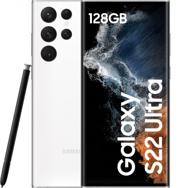 Telefon Mobil Samsung Galaxy S22 Ultra Dual Sim 128gb 8gb Ram 5g Phantom White Rf
