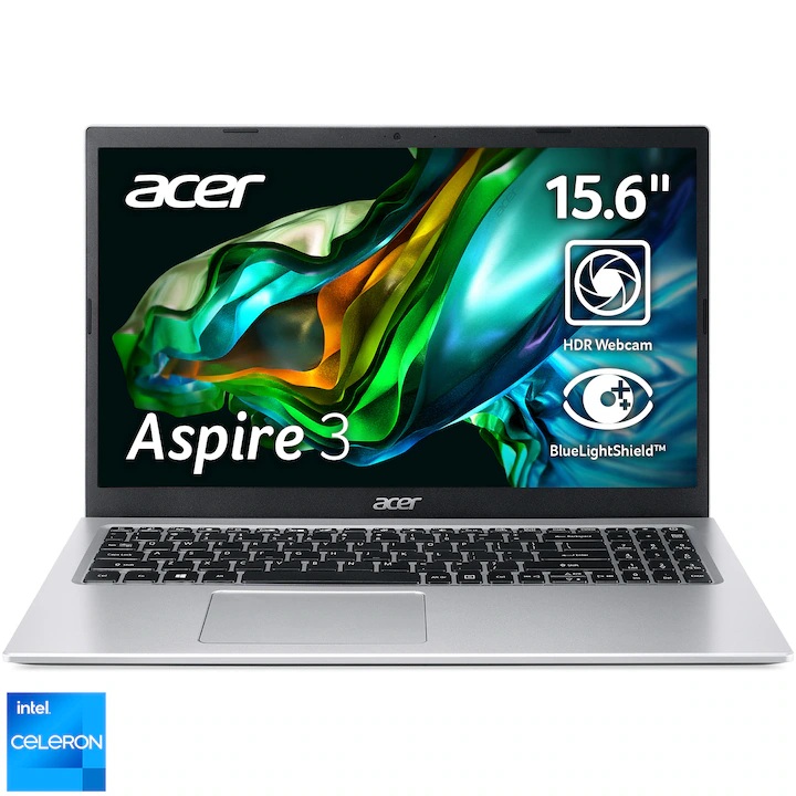 Laptop Acer Aspire 3 A315-35 Cu Procesor Intel Celeron N4500 Pana La 2.80 Ghz 15.6" Full Hd 8gb 256gb Ssd Intel Uhd Rf