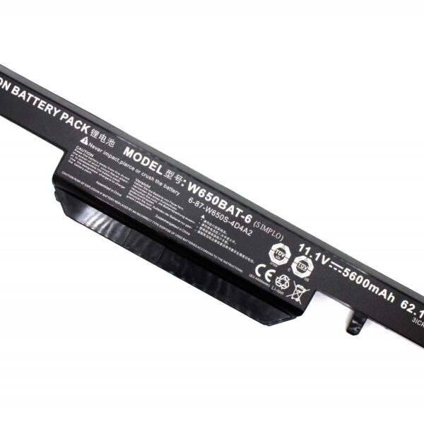 Baterie Laptop W650SJ Clevo 11.1V 62.16Wh 5600mAh 6 Celule Lithium-Ion OEM