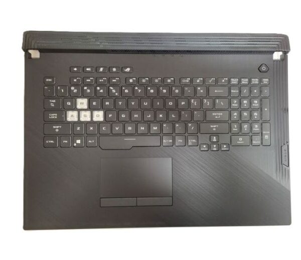 Palmrest Laptop ROG Strix G731GU-EV005 Asus 13NR01Q3AP031 Cu Tastatura US Iluminare RGB Negru Genuine RF