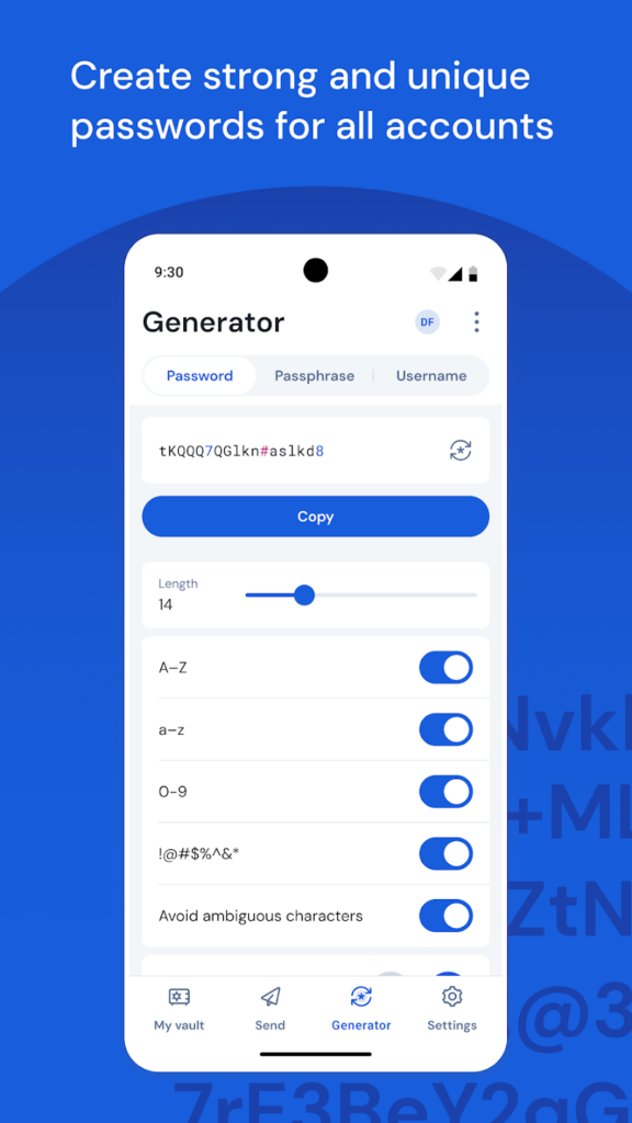 Bitwarden - manager de parole
