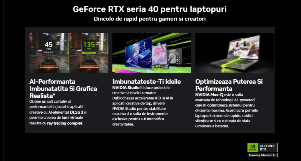 Performanță placă video RTX 4050 pe laptopul ASUS TUF A14: grafică puternică și DLSS