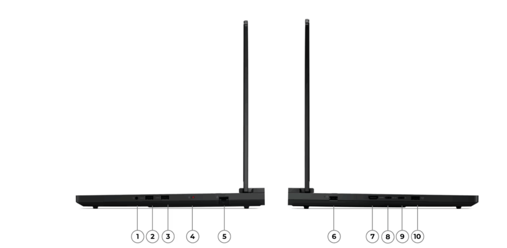 Review laptop lenovo Legion Pro 7 - conectivitate, porturi