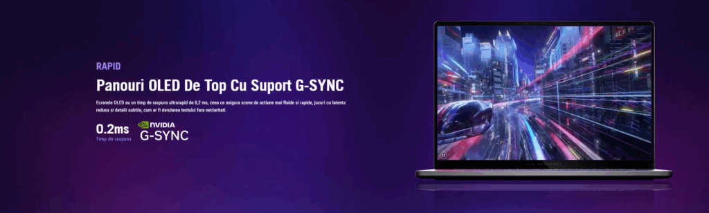 Review laptop ASUS ROG Zephyrus G16 - Display cu panouri Oled si suport G-SYNC