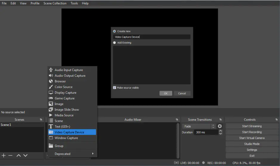 Program de inregistrare ecran laptop si pc - OBS Studio