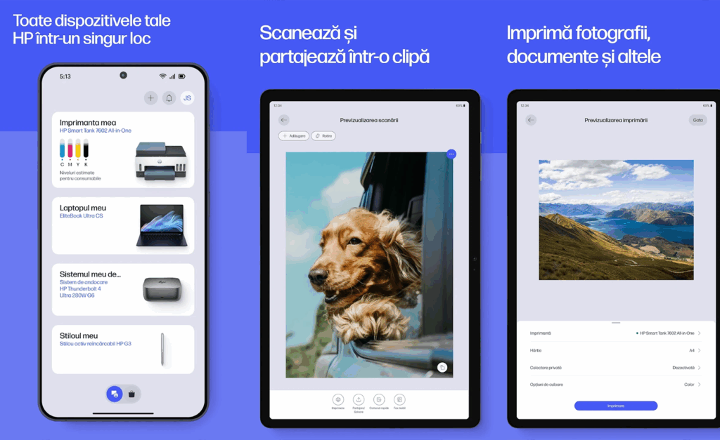 Scanare documente cu HP SMART