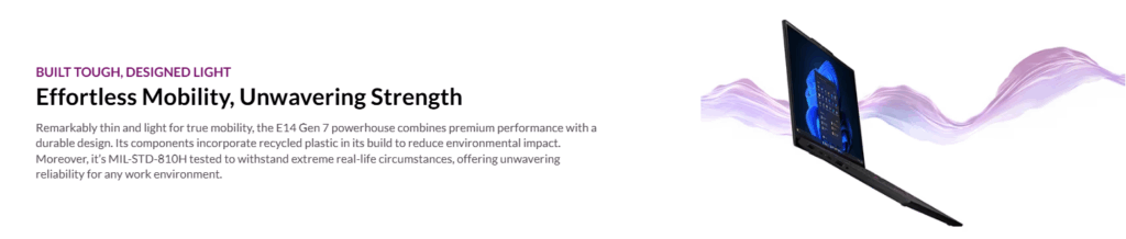 Review Laptop Lenovo ThinkPad E14 Gen 7 AMD Review display laptop ThinkPad E14 Gen 7 AMD