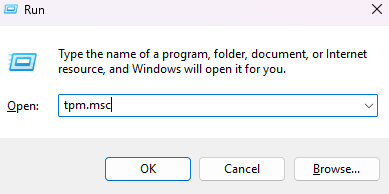 Cum verifici manual compatibilitatea laptopului sau pc-ului cu cu Windows 11 - scrie tpm.msc in run