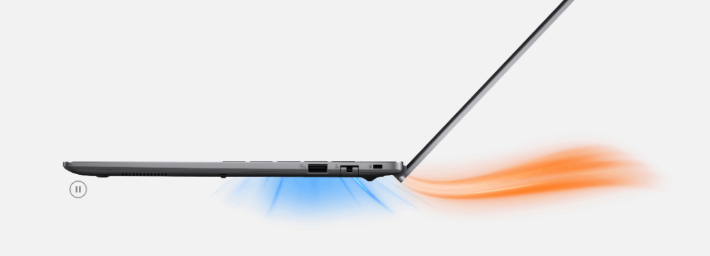 Asus ExpertBook P3 vine cu un sistem de răcire dual fan cu heatpipe-uri eficiente