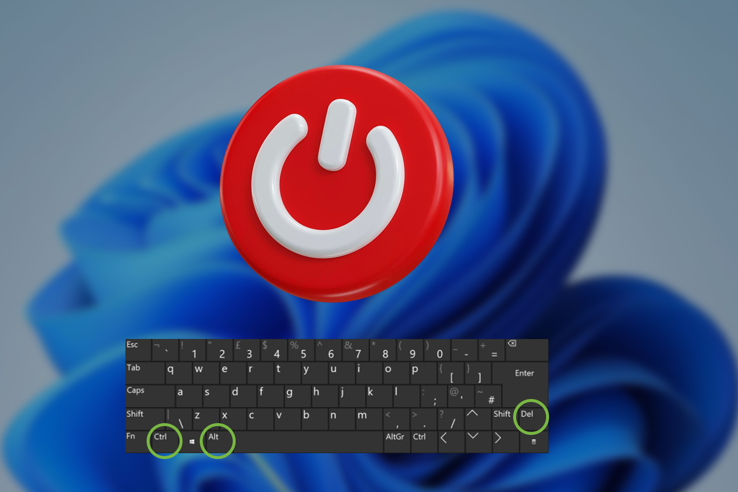 închidere laptop din tastatură