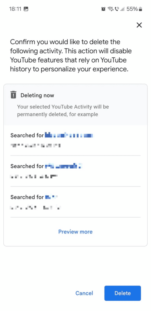 Cum ștergi istoricul căutărilor YouTube