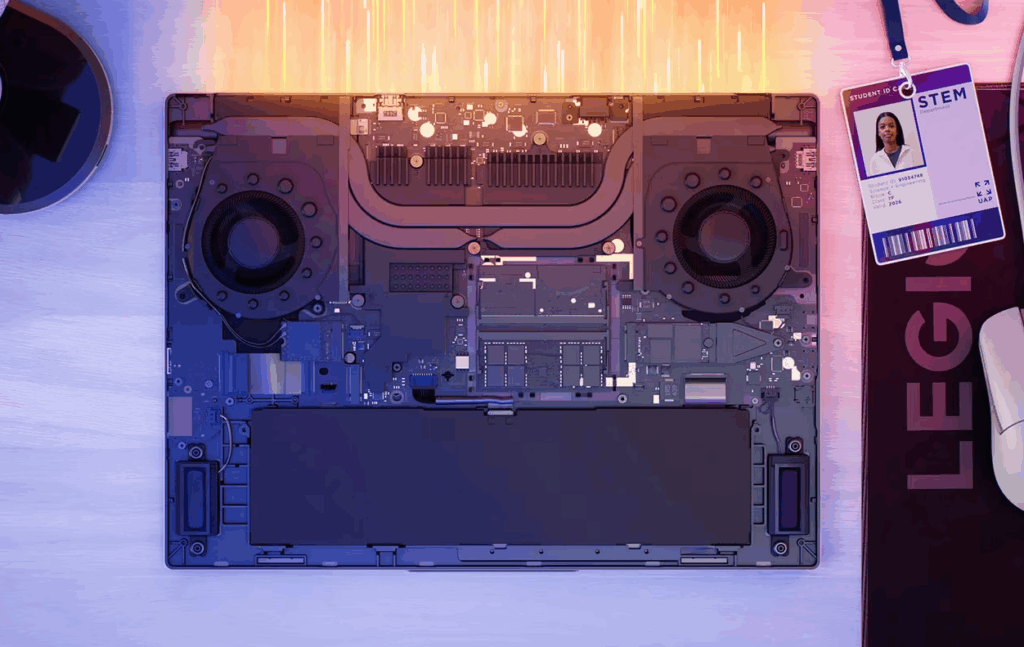 Review Laptop Lenovo Legion 7 16IAX10 vine cu un sistem de răcire dual-fan cu multiple heatpipe-uri