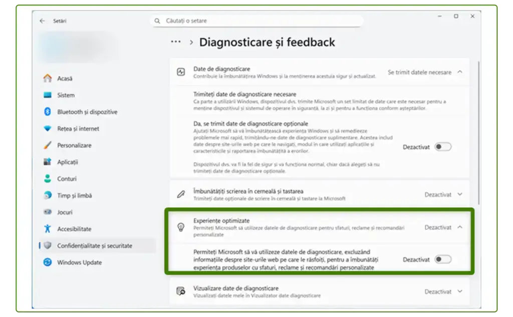 Cum blochezi reclamele din Windows 11