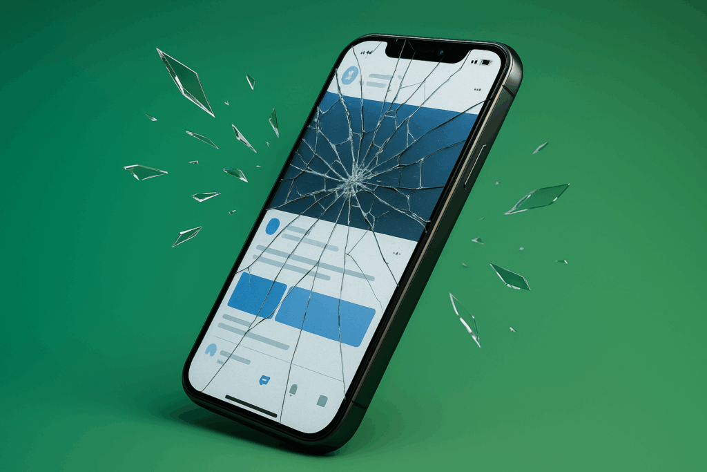 Ecran spart la telefon Riscuri dacă îl folosești așa și când trebuie schimbat