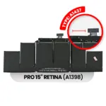 Baterie Laptop A1398 MacBook Pro  Retina 15-inch 2012  Apple A1417 OEM