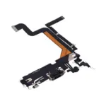 Cablu Flex Port Incarcare Cu Placa iPhone 14 Pro Max (Black) - imagine 3